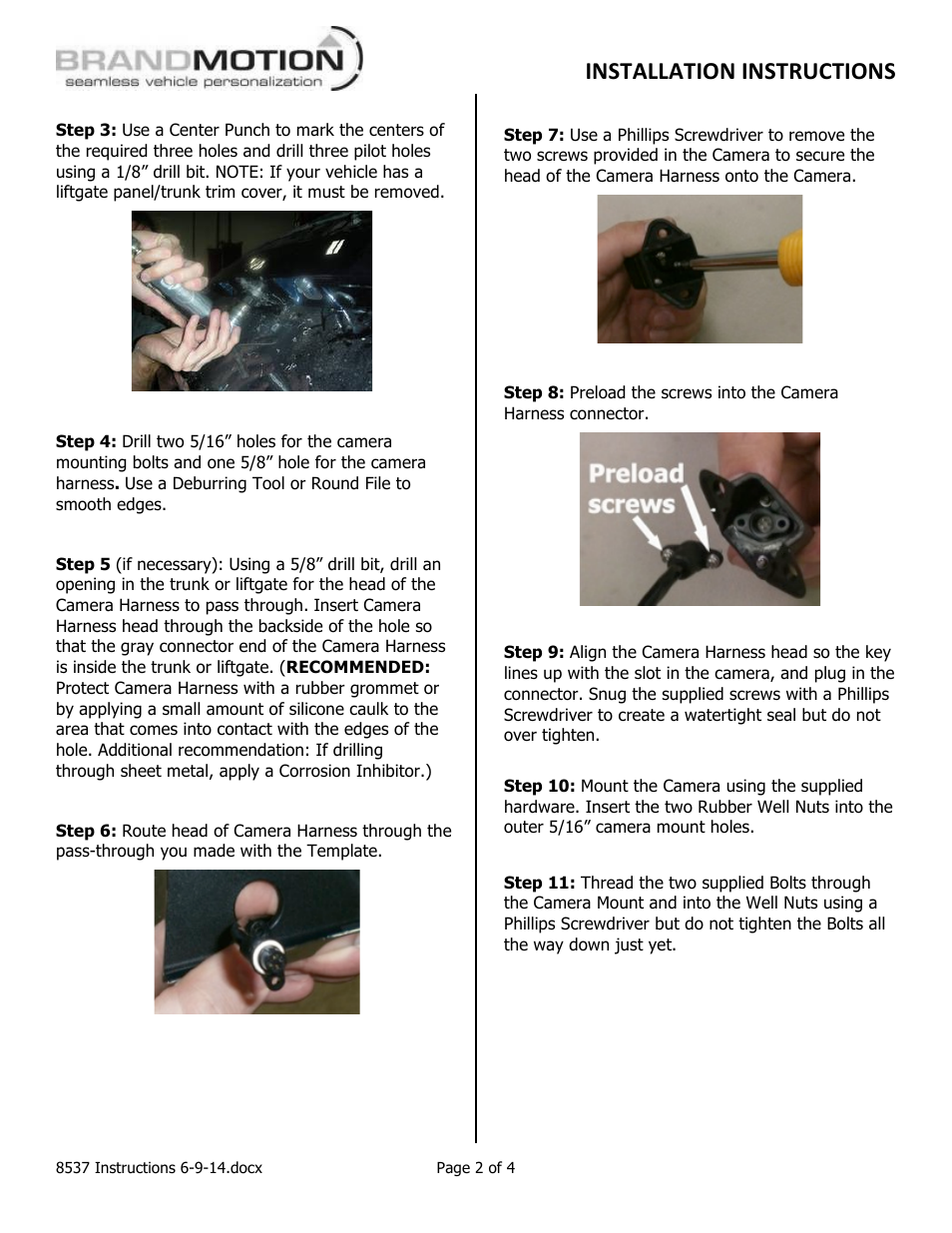 Installation instructions | Brandmotion 9002-8537 User Manual | Page 2 / 4