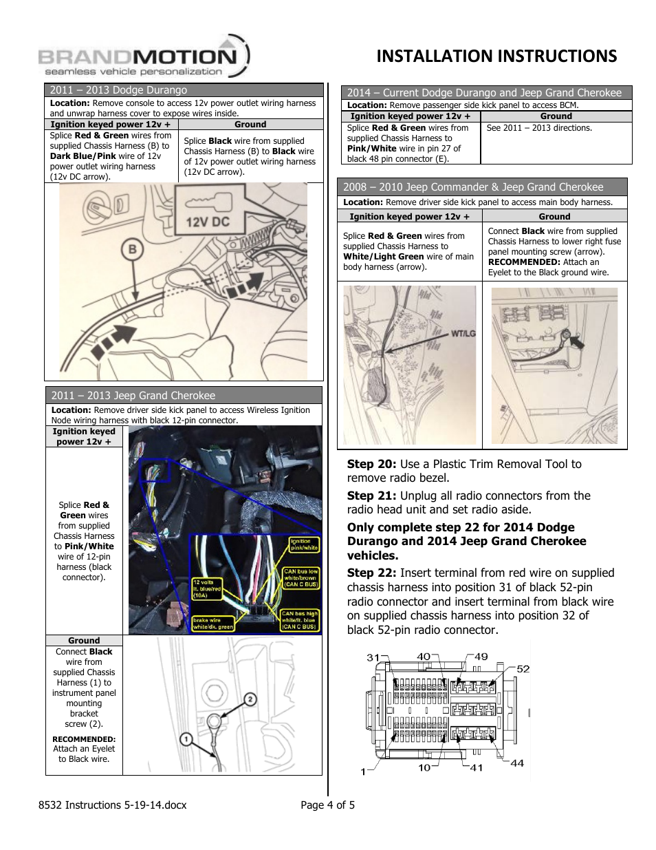 Installation instructions | Brandmotion 9002-8532 User Manual | Page 4 / 5