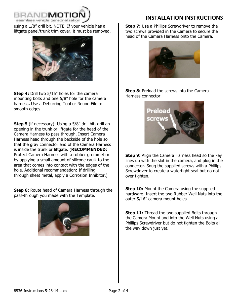 Installation instructions | Brandmotion 9002-8536 User Manual | Page 2 / 4