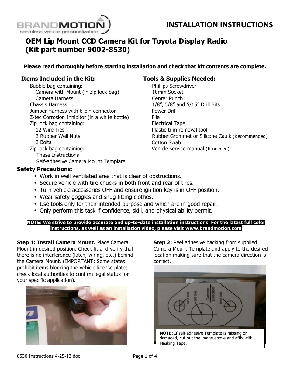 Brandmotion 9002-8530 User Manual | 4 pages