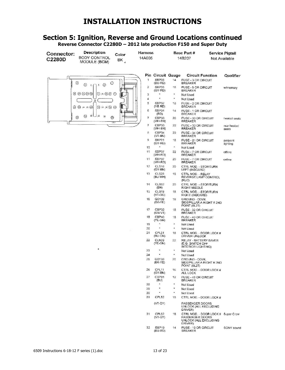 Installation instructions | Brandmotion 1008-6509-V1 User Manual | Page 13 / 23