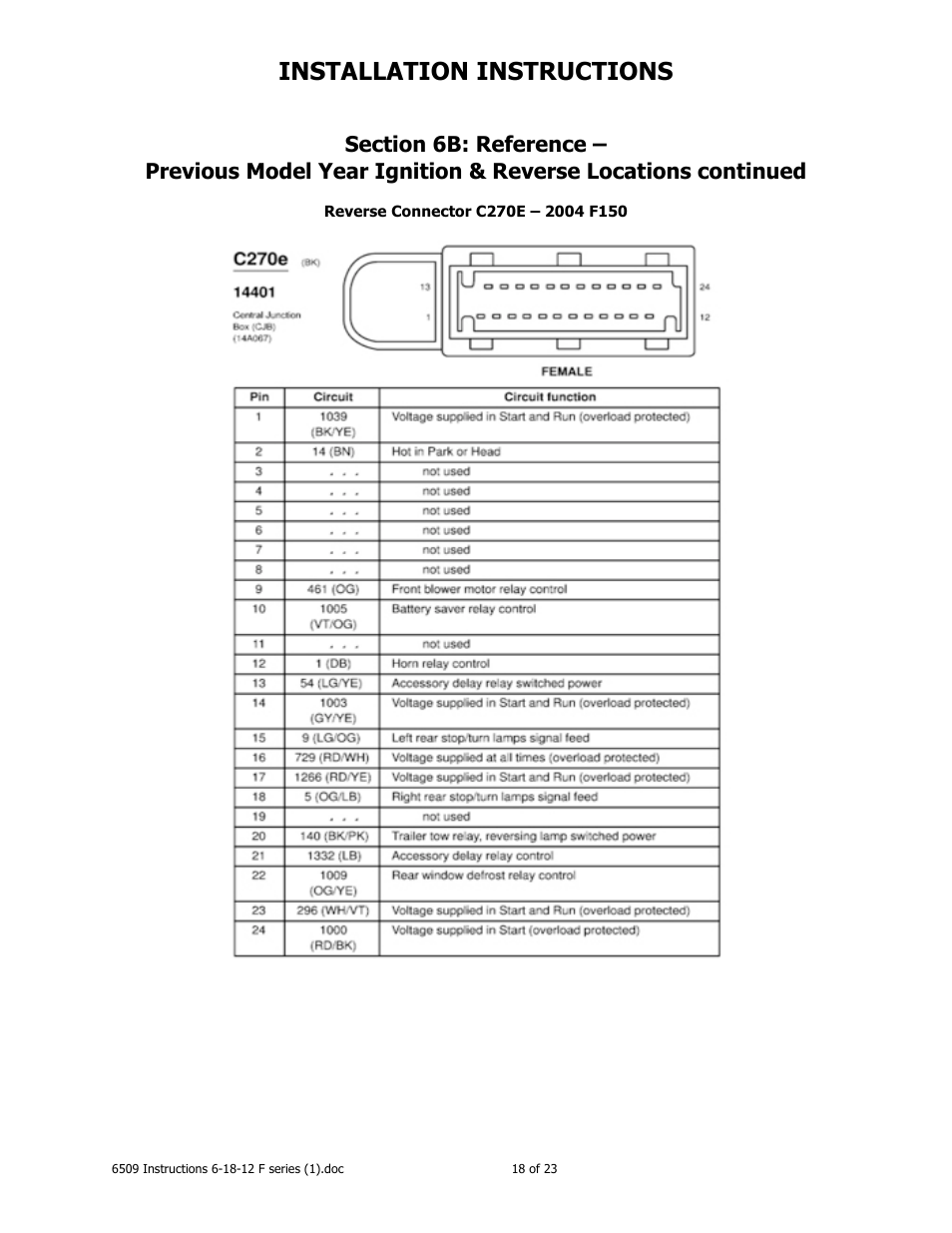 Installation instructions | Brandmotion 1008-6509-V1 User Manual | Page 18 / 23