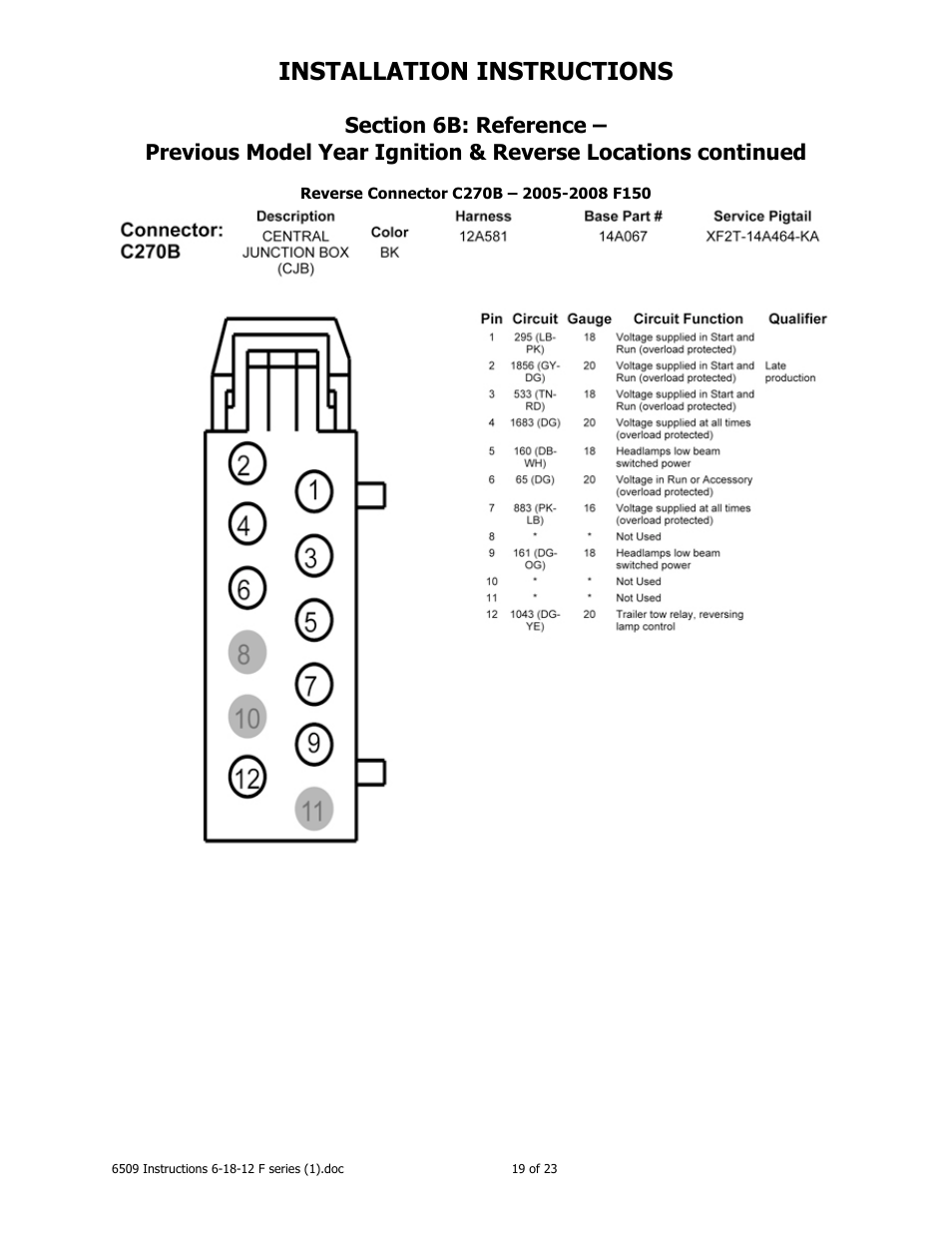 Installation instructions | Brandmotion 1008-6509-V1 User Manual | Page 19 / 23