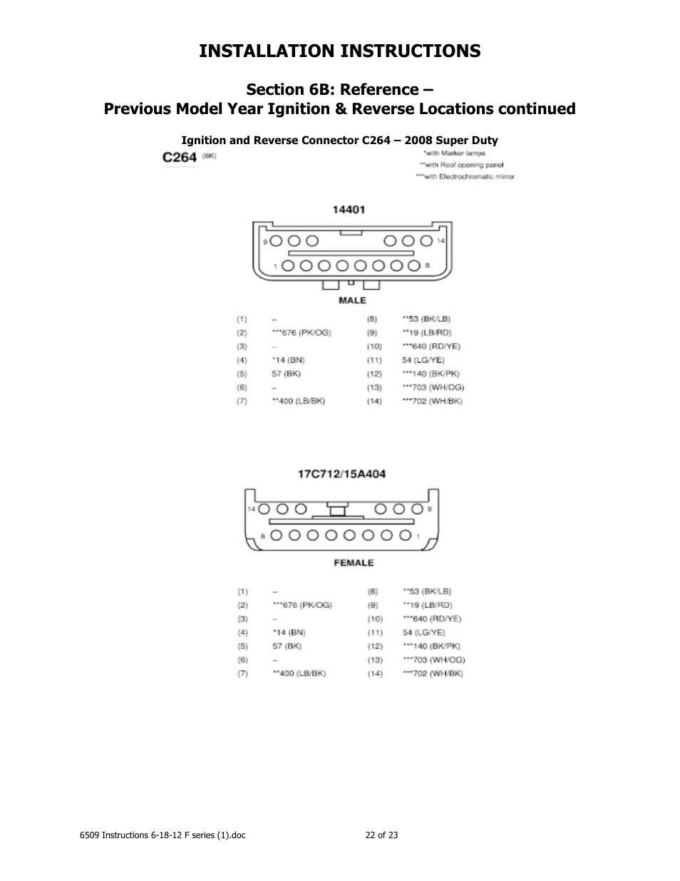 Installation instructions | Brandmotion 1008-6509-V1 User Manual | Page 22 / 23