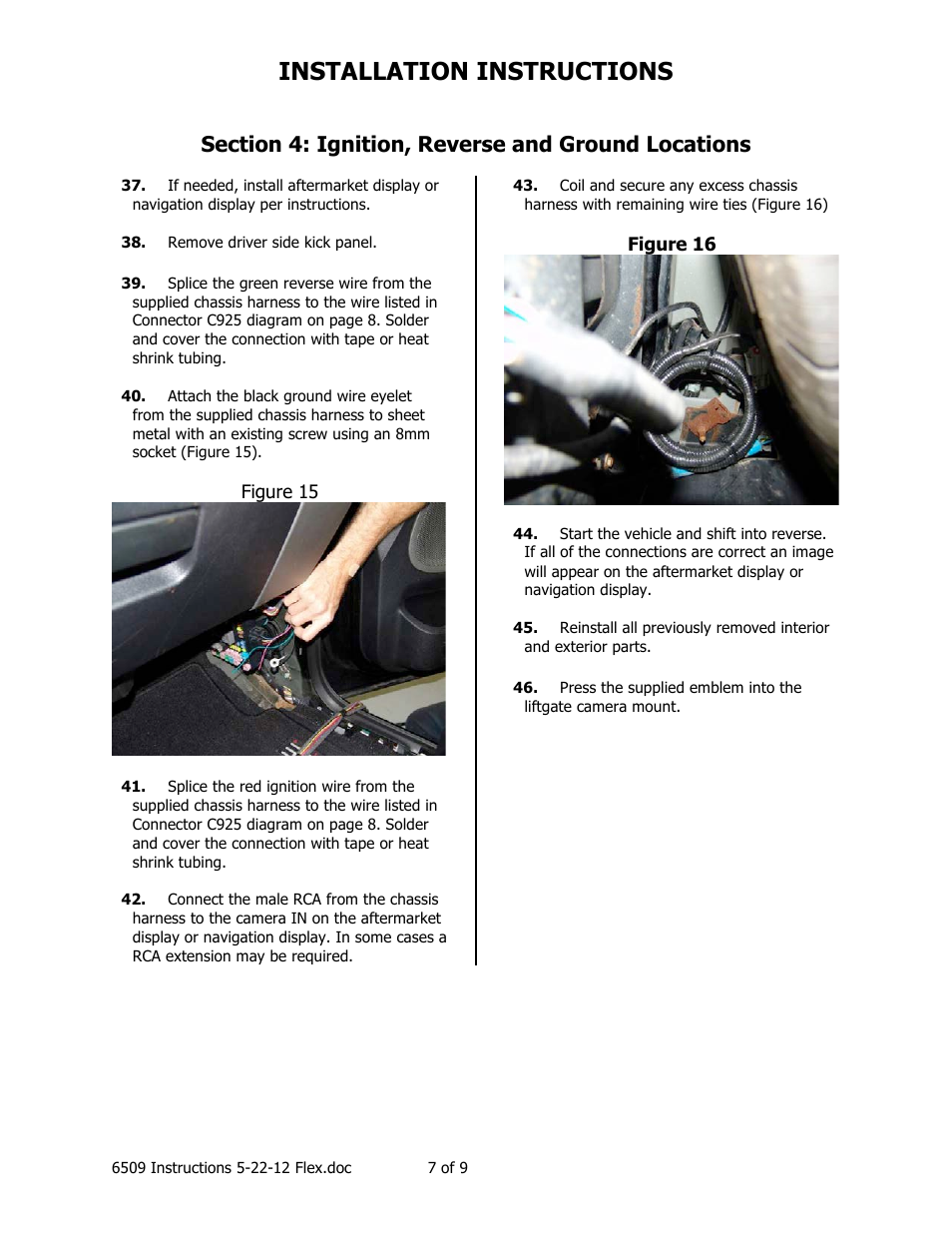Installation instructions | Brandmotion 1008-6509-V2 User Manual | Page 7 / 9