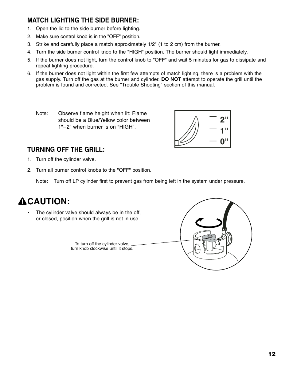 Caution | Brinkmann 4445 User Manual | Page 13 / 36