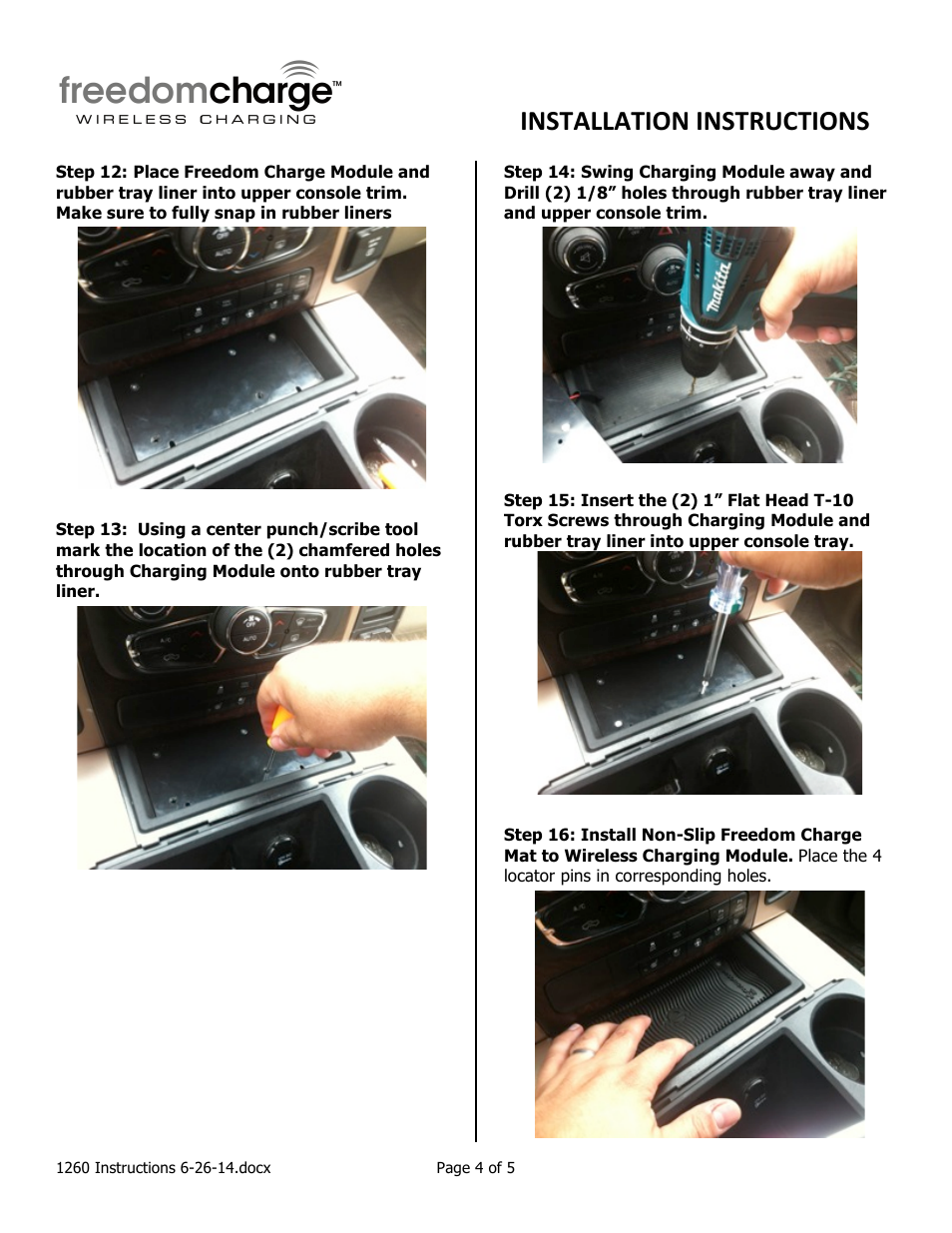 Installation instructions | Brandmotion FDMC-1260 User Manual | Page 4 / 5