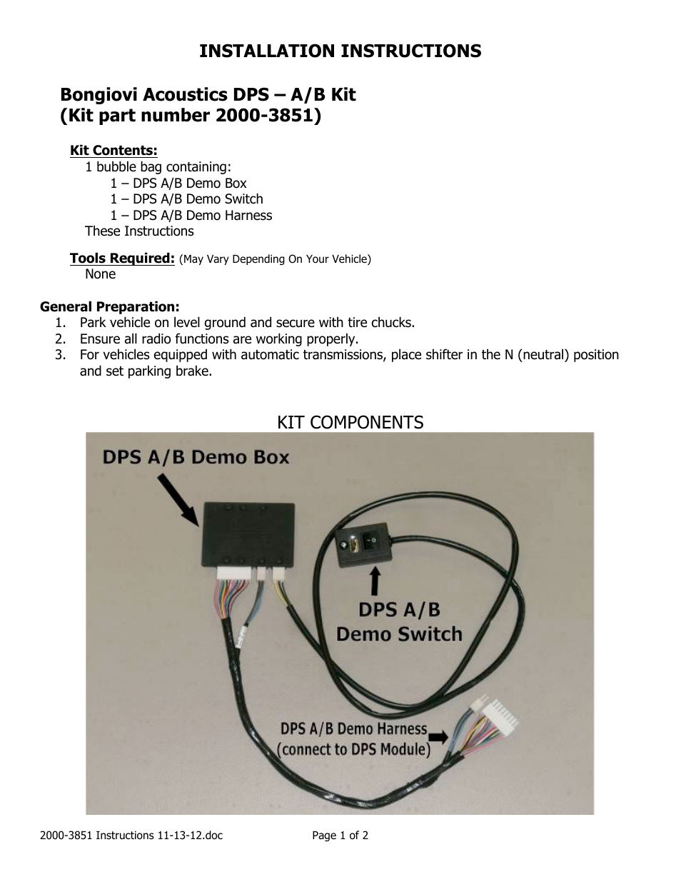 Brandmotion 2000-3851 User Manual | 2 pages