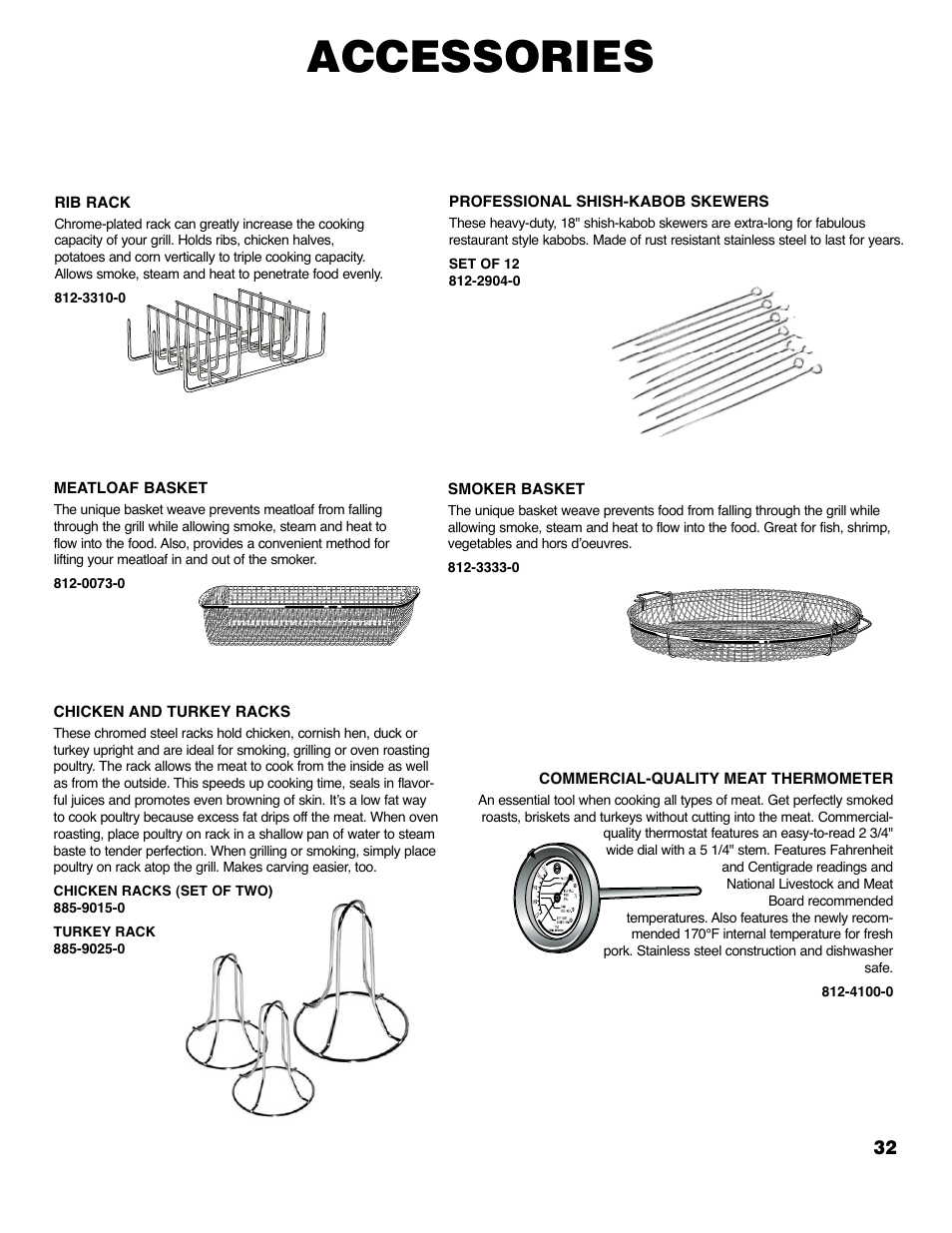 Accessories | Brinkmann 2310 User Manual | Page 33 / 36