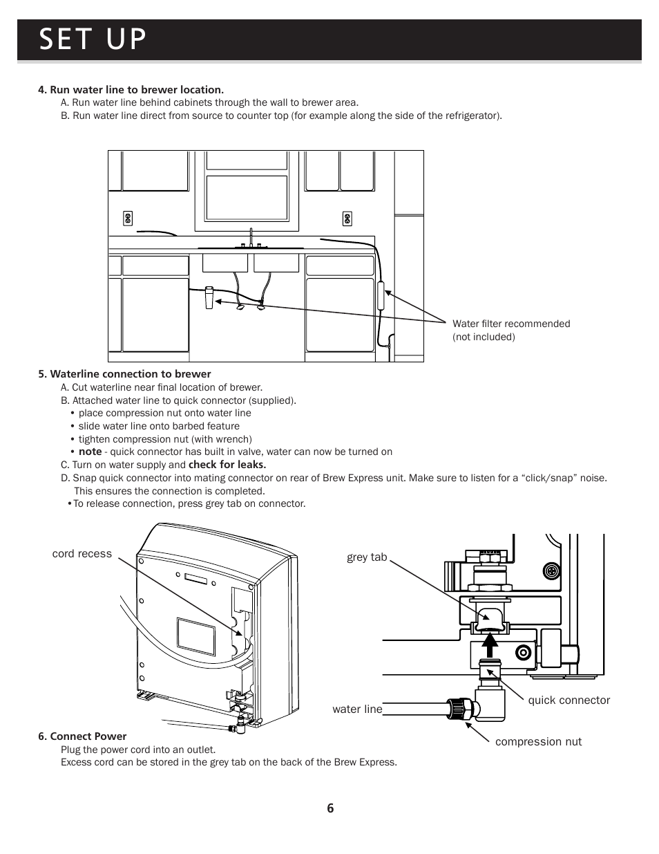 Set up | Brew Express BEC-110 OPERATION GUIDE User Manual | Page 8 / 20