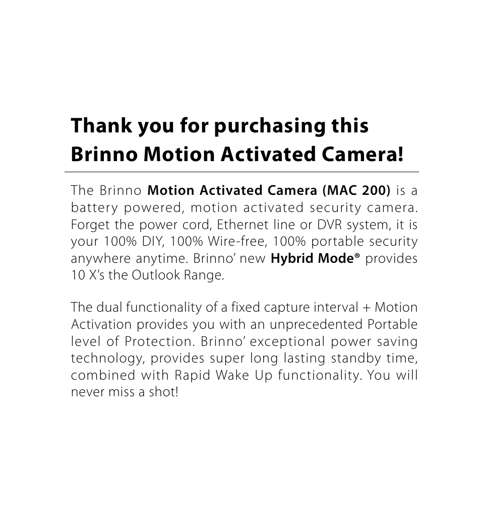 Brinno MAC200 User Manual | Page 5 / 52