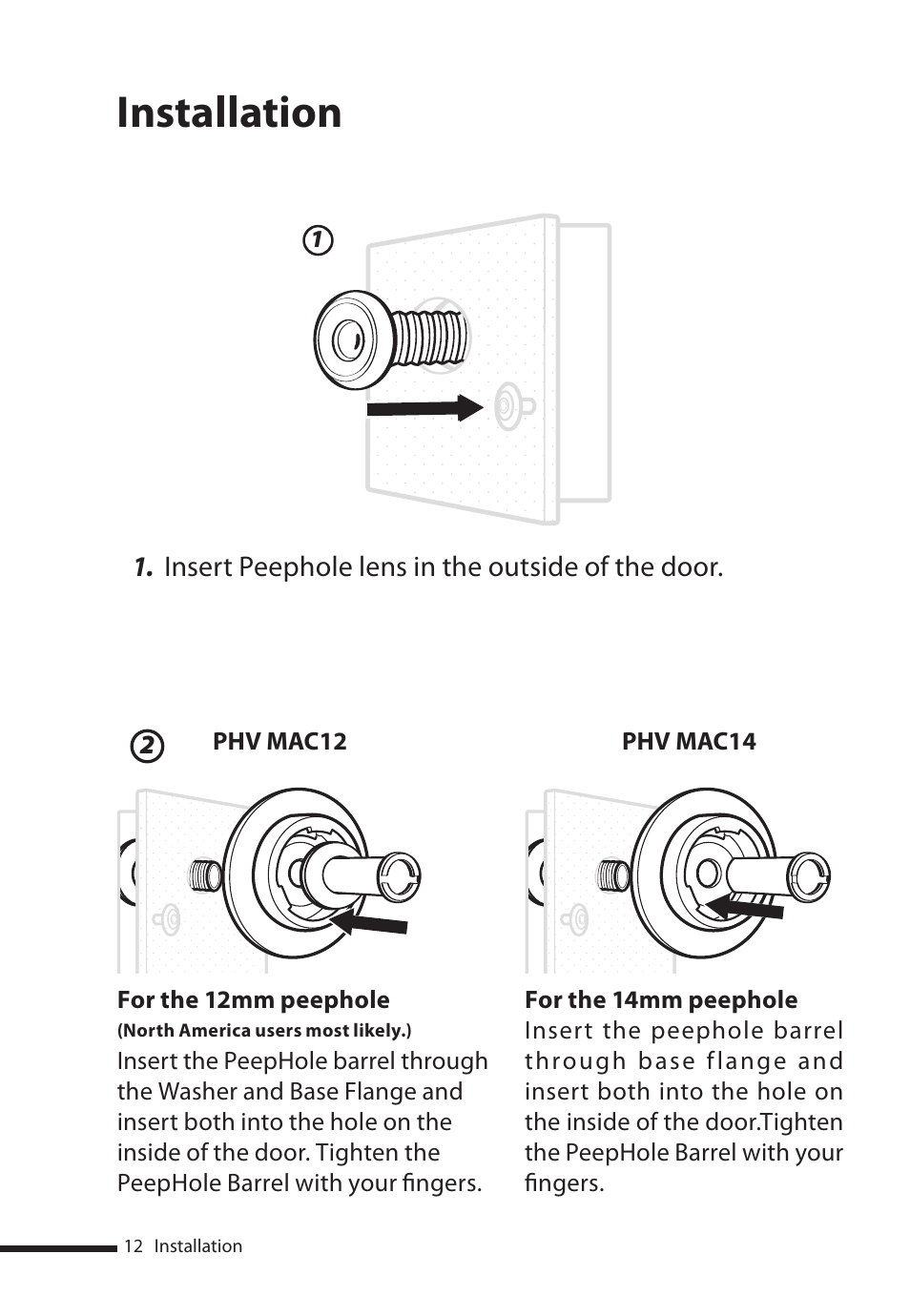 Installation | Brinno PHV MAC User Manual | Page 12 / 32
