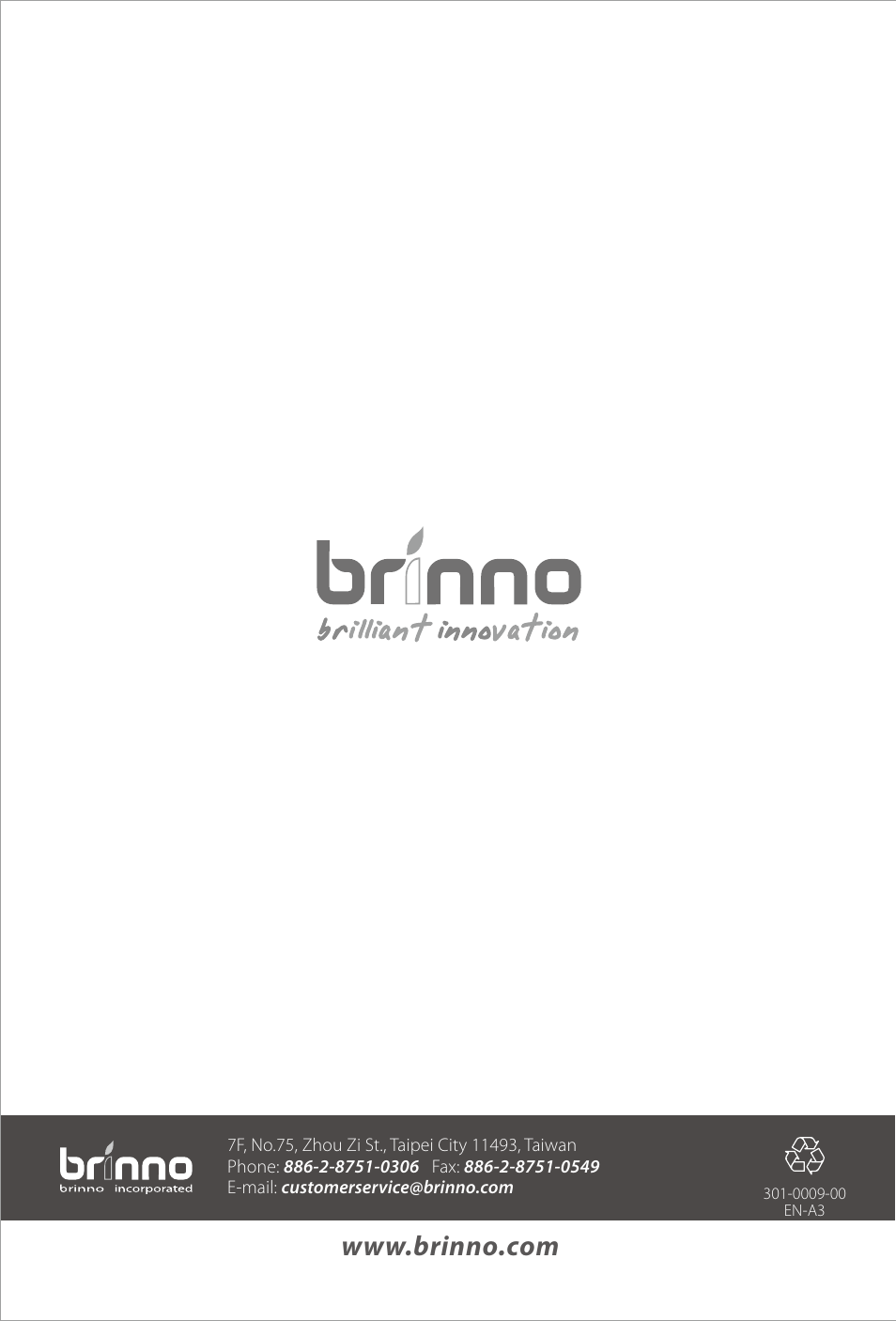 Brinno MAS100 User Manual | Page 8 / 8