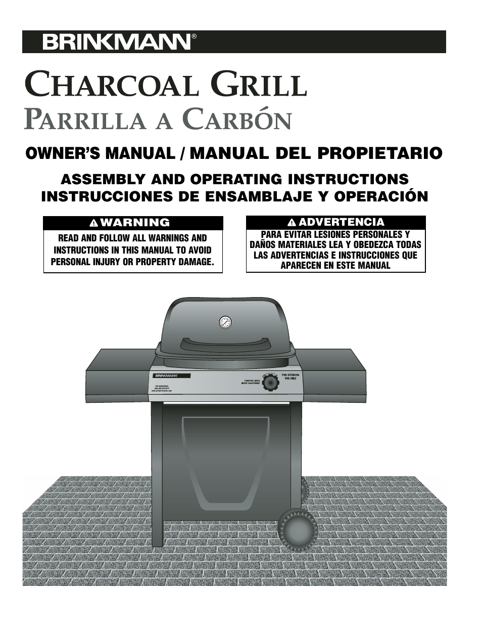 Brinkmann Charcoal Grill User Manual | 32 pages