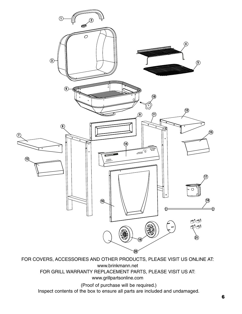 Brinkmann Charcoal Grill User Manual | Page 7 / 32