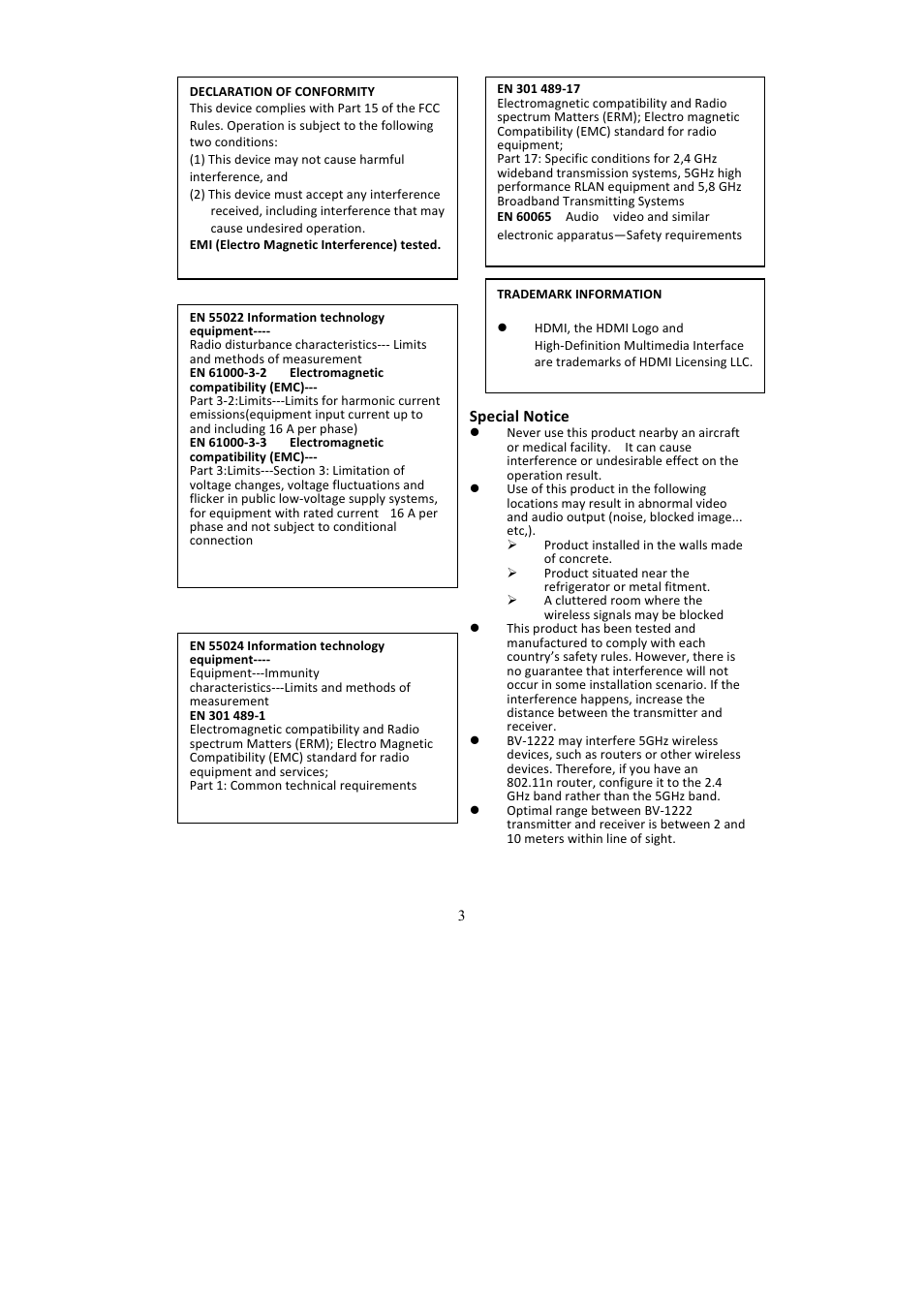 brite-View HDelight BV-1222 User Manual User Manual | Page 4 / 27