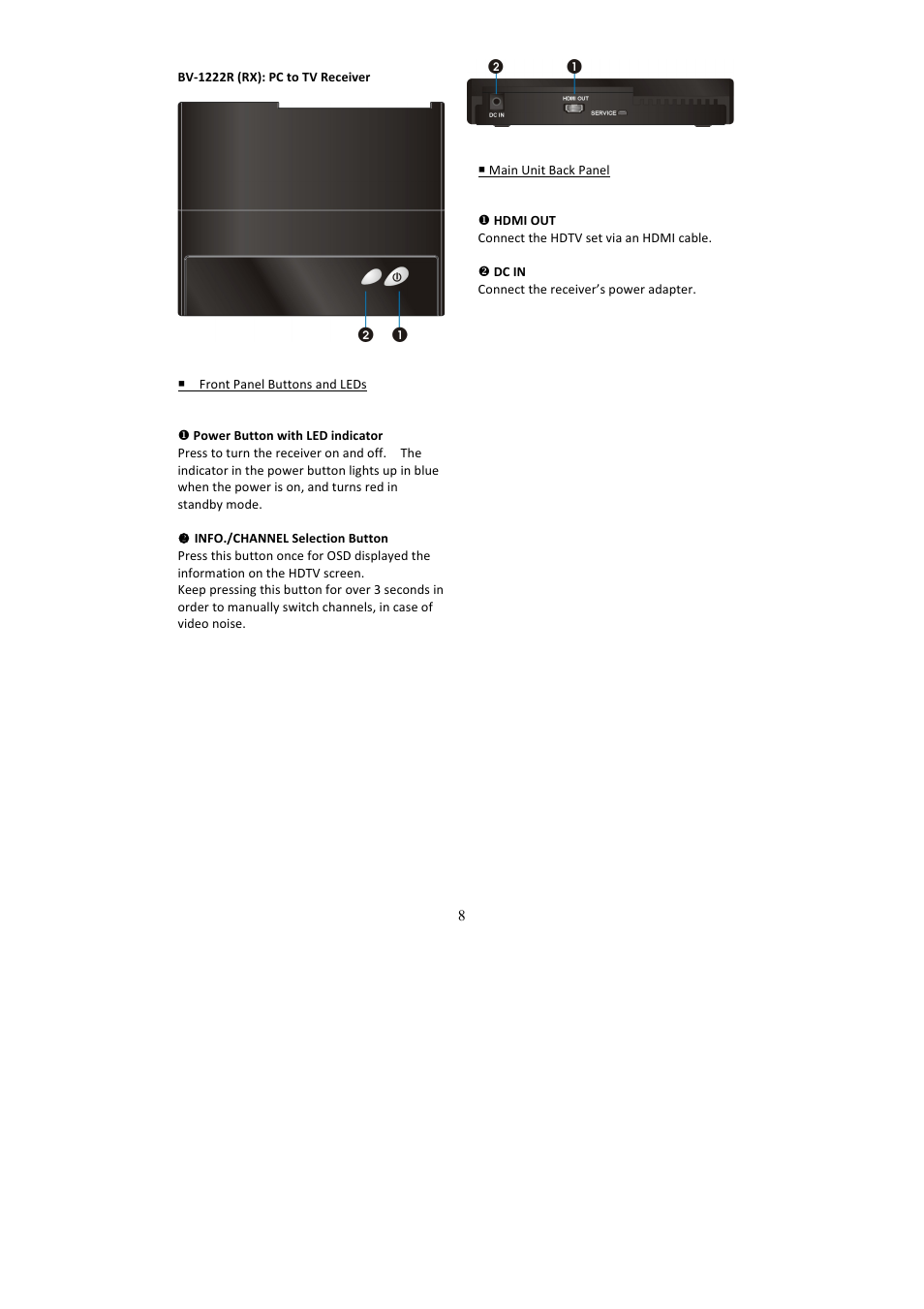 brite-View HDelight BV-1222 User Manual User Manual | Page 9 / 27