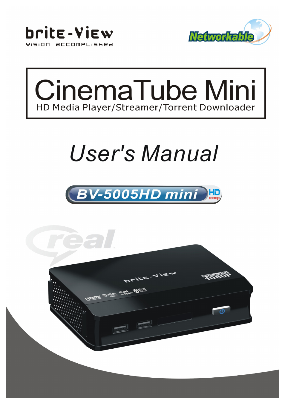 brite-View CinemaGo BV-5005HD Mini User Manual User Manual | 45 pages