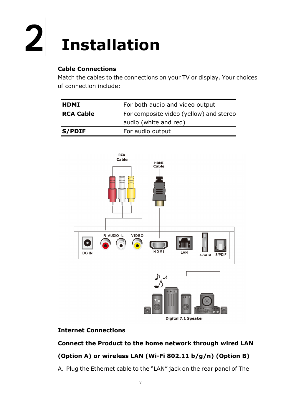 Installation | brite-View CinemaGo BV-5005HD Mini User Manual User Manual | Page 11 / 45