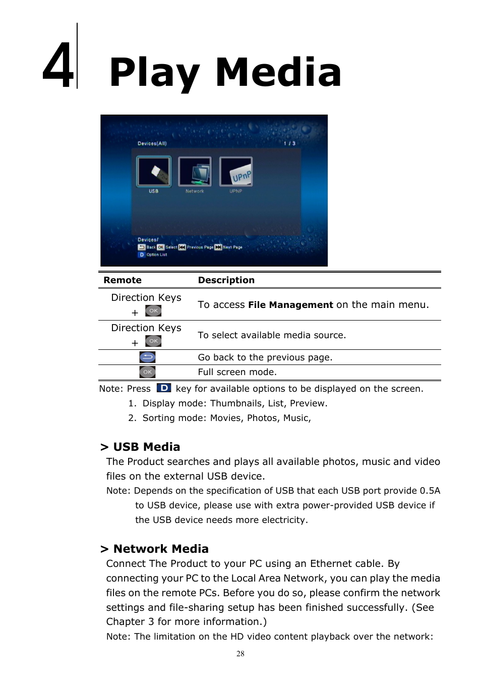 Play media | brite-View CinemaGo BV-5005HD Mini User Manual User Manual | Page 32 / 45