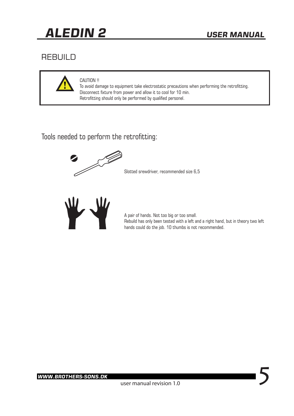 Aledin 2 | Brother, Brother & Sons Aledin2 rev. 2.0 User Manual | Page 6 / 14