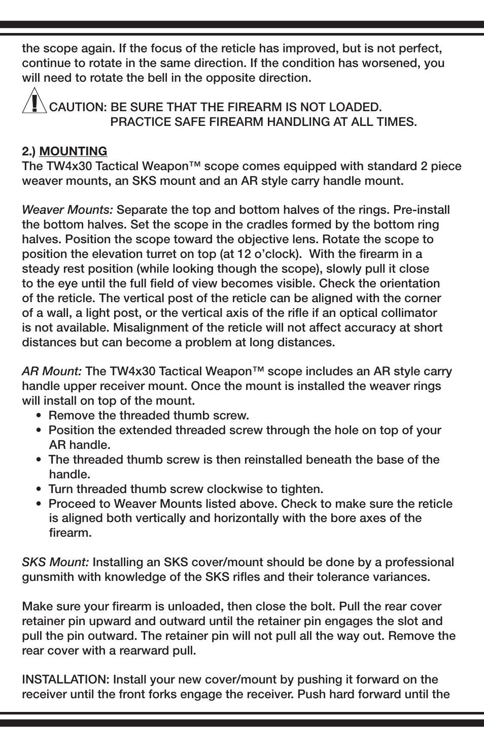 BSA Optics TW4X30 User Manual | Page 3 / 8