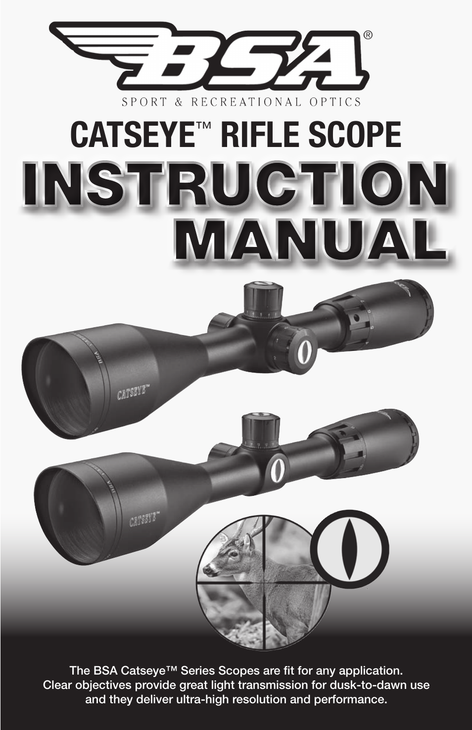 BSA Optics CAT416X44SP User Manual | 8 pages