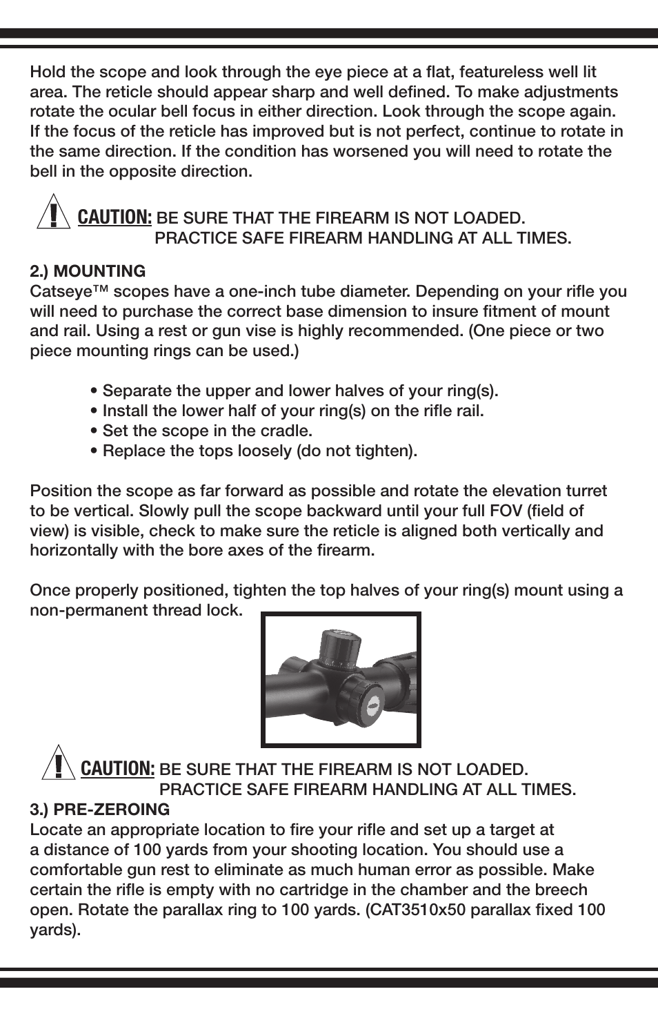 BSA Optics CAT416X44SP User Manual | Page 3 / 8