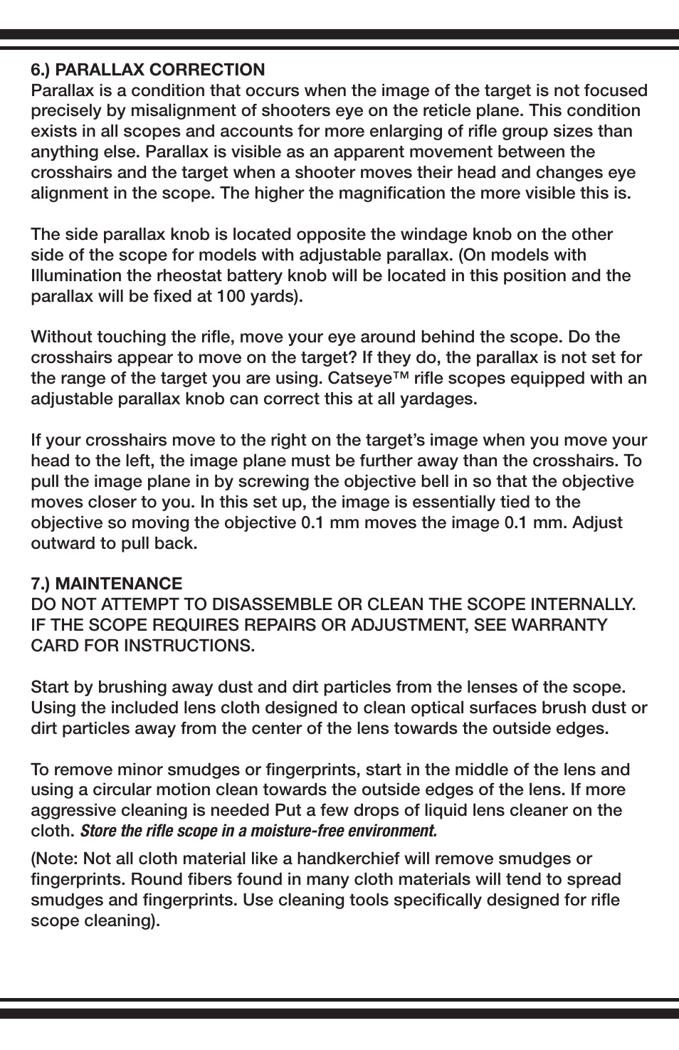 BSA Optics CAT416X44SP User Manual | Page 6 / 8
