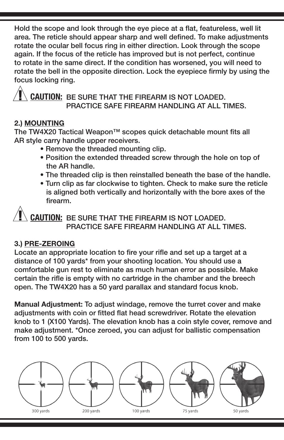 BSA Optics TW4X20 User Manual | Page 3 / 8