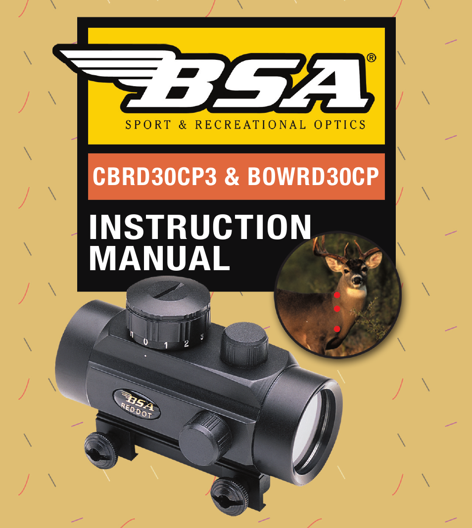 BSA Optics BOWRD30CP User Manual | 16 pages