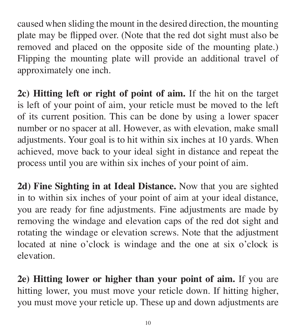BSA Optics BOWRD30CP User Manual | Page 10 / 16