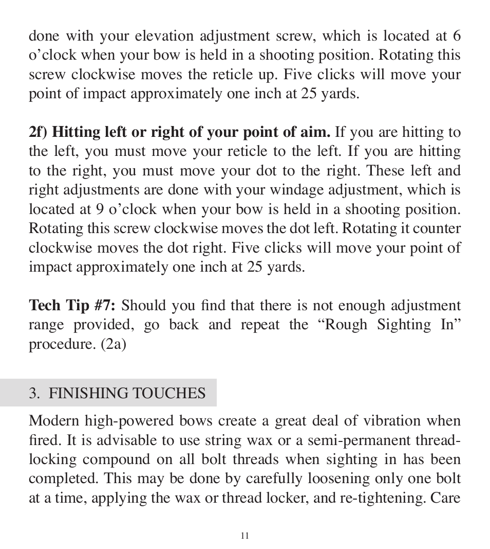 BSA Optics BOWRD30CP User Manual | Page 11 / 16