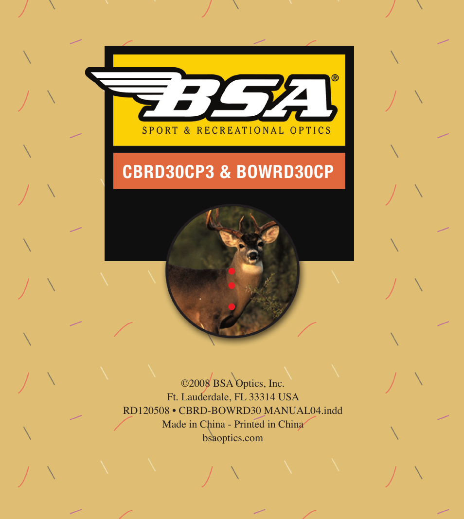 BSA Optics BOWRD30CP User Manual | Page 16 / 16