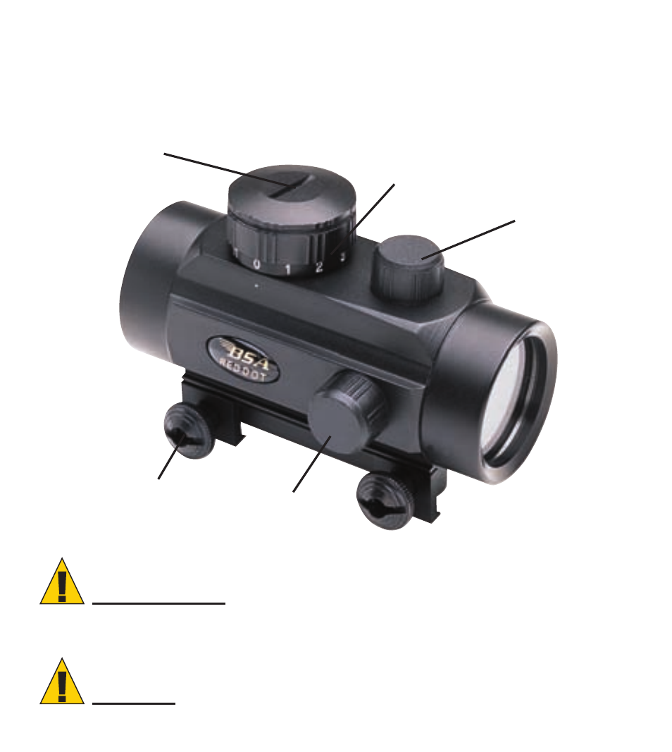 Bow & cross bow sight, Caution | BSA Optics BOW30 Dot User Manual | Page 4 / 16