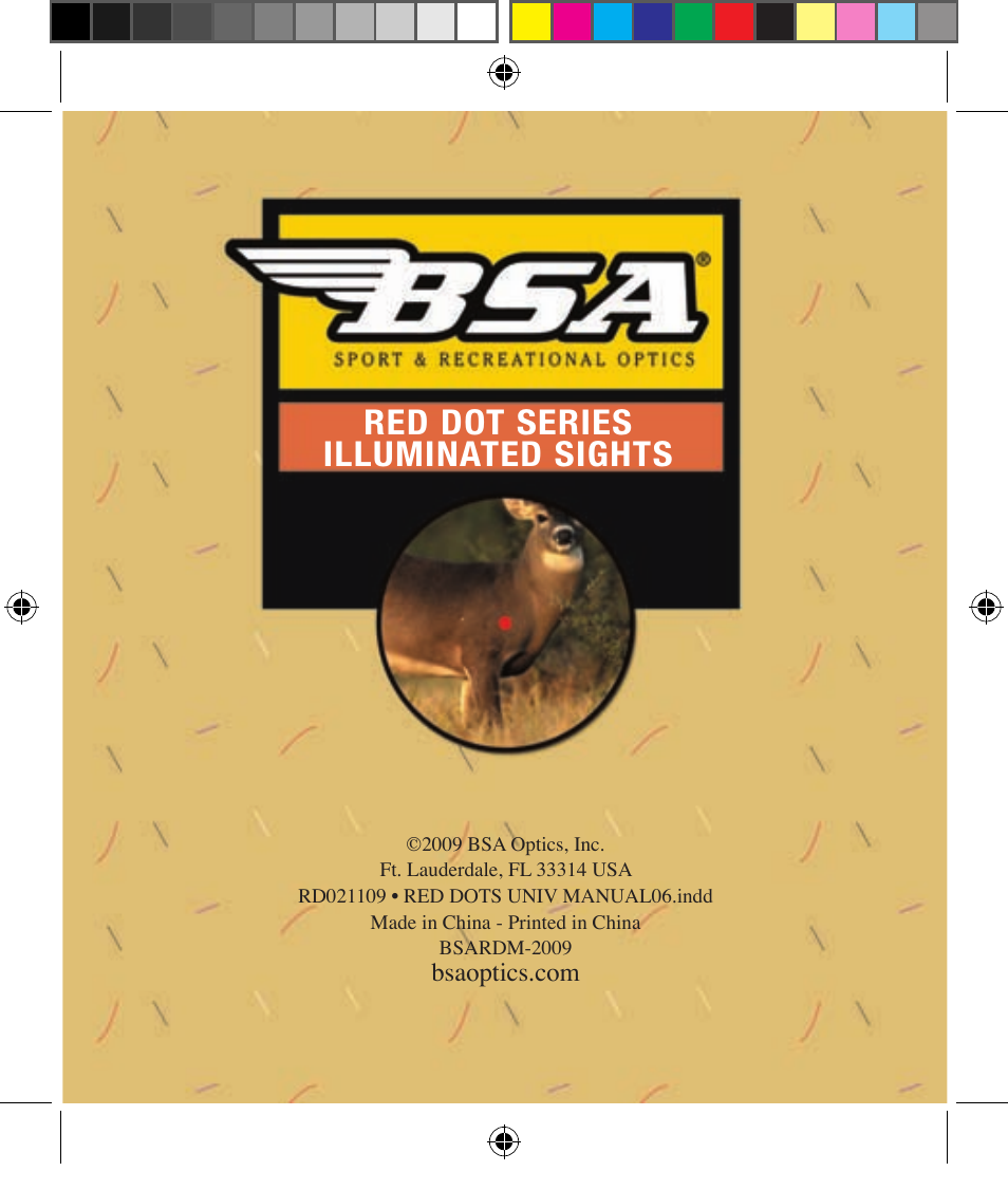 Red dot series illuminated sights | BSA Optics HMRGBD30CP User Manual | Page 16 / 16