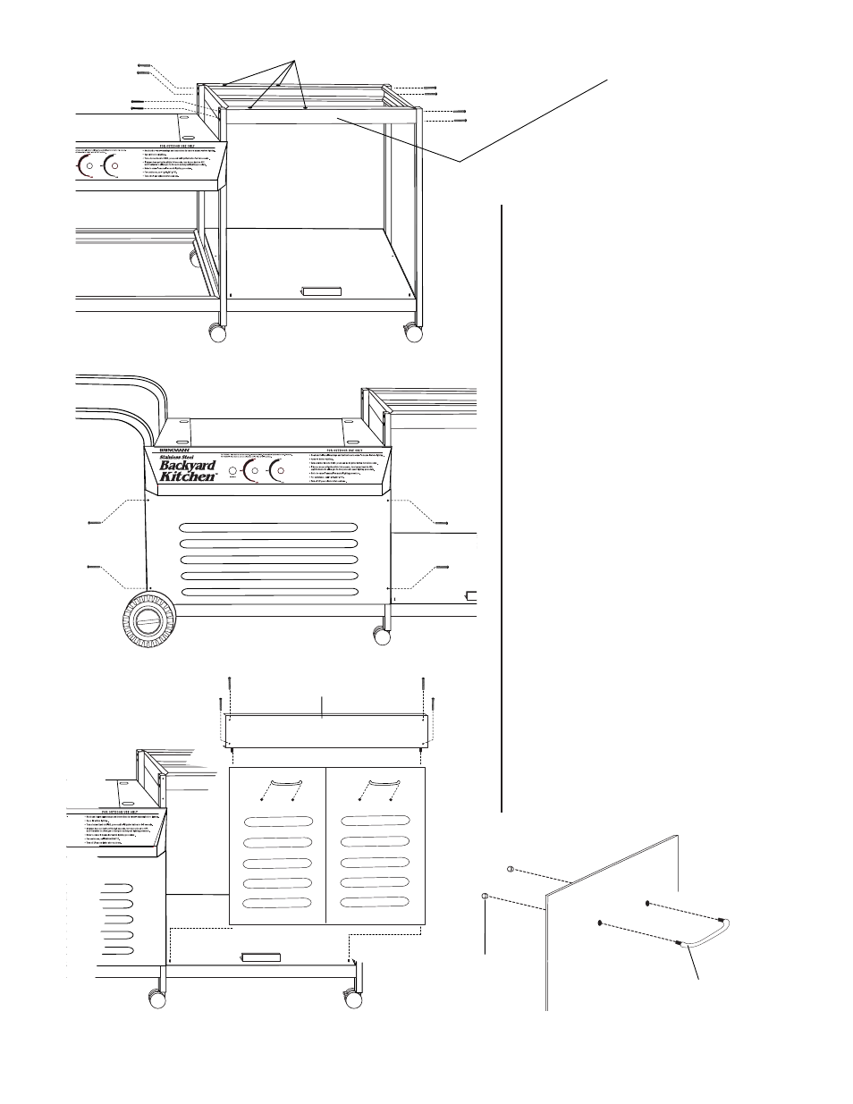 Brinkmann Backyard Kitchen Outdoor Gas Grill User Manual | Page 23 / 32