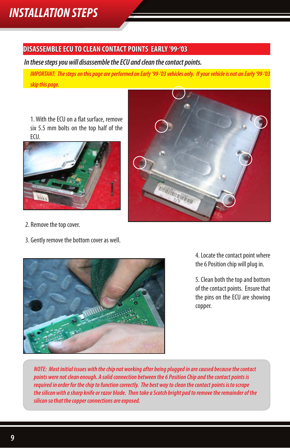 Installation steps | Bully Dog 4161x 4-Bank 6-Position Chip User Manual | Page 10 / 16