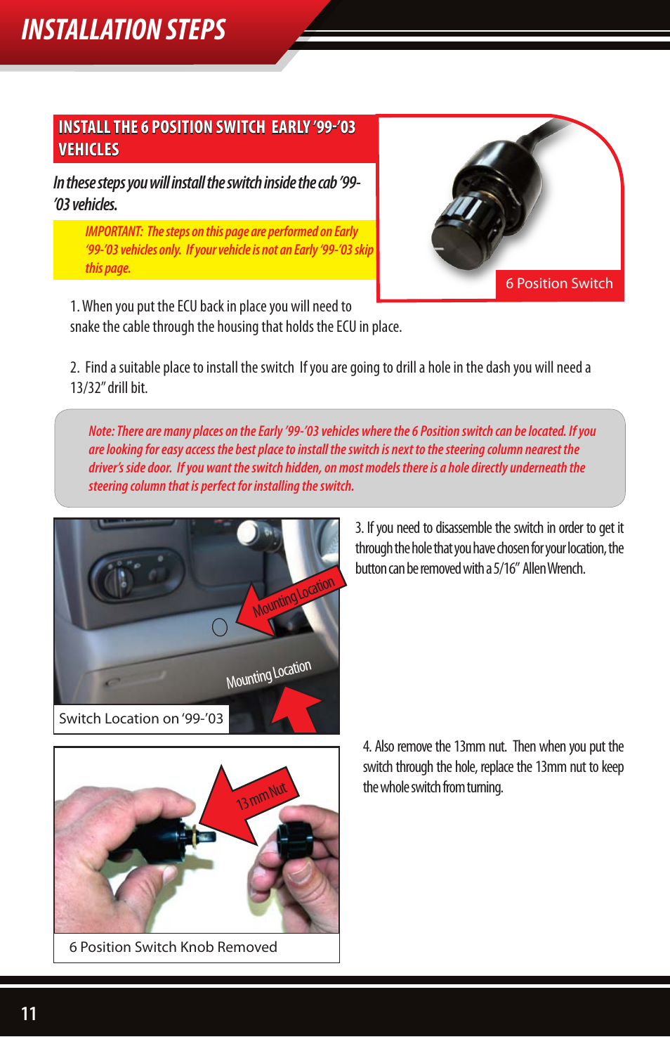 Installation steps | Bully Dog 4161x 4-Bank 6-Position Chip User Manual | Page 12 / 16