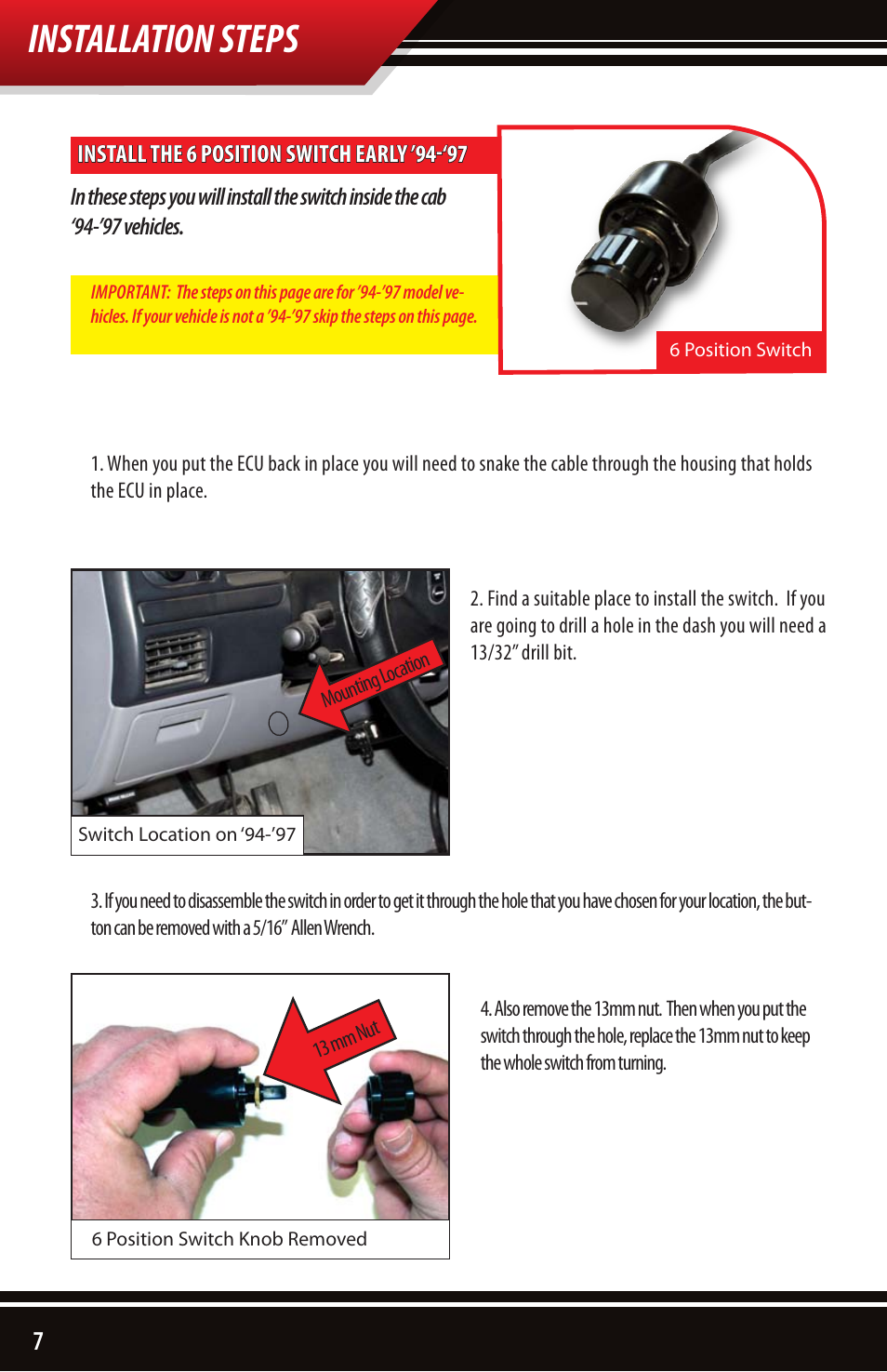 Installation steps | Bully Dog 4161x 4-Bank 6-Position Chip User Manual | Page 8 / 16