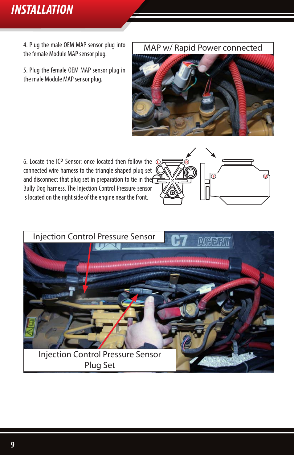 Installation | Bully Dog 40630 CAT 3126, C7 and C9 engines User Manual | Page 10 / 16