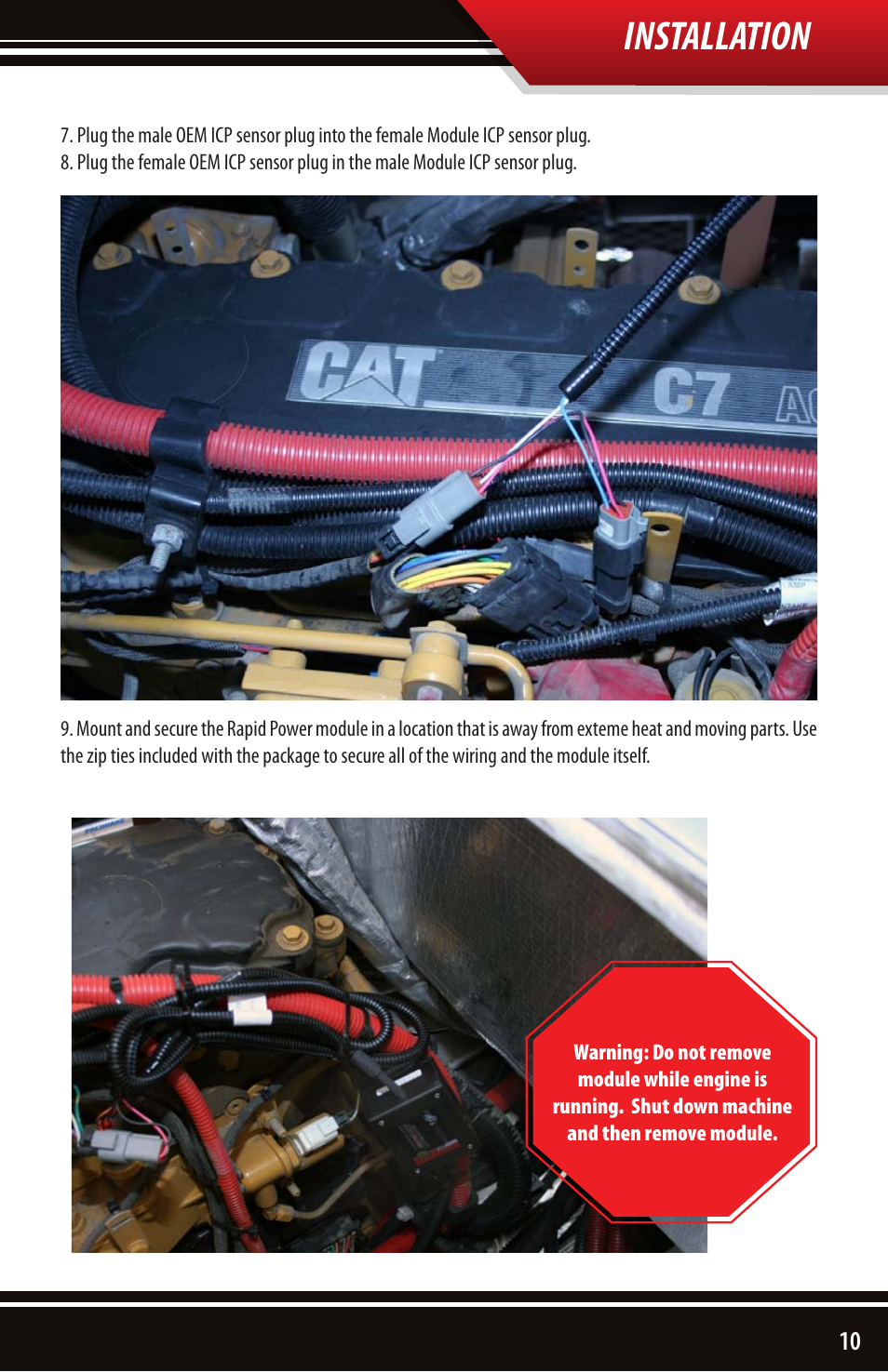 Installation | Bully Dog 40630 CAT 3126, C7 and C9 engines User Manual | Page 11 / 16