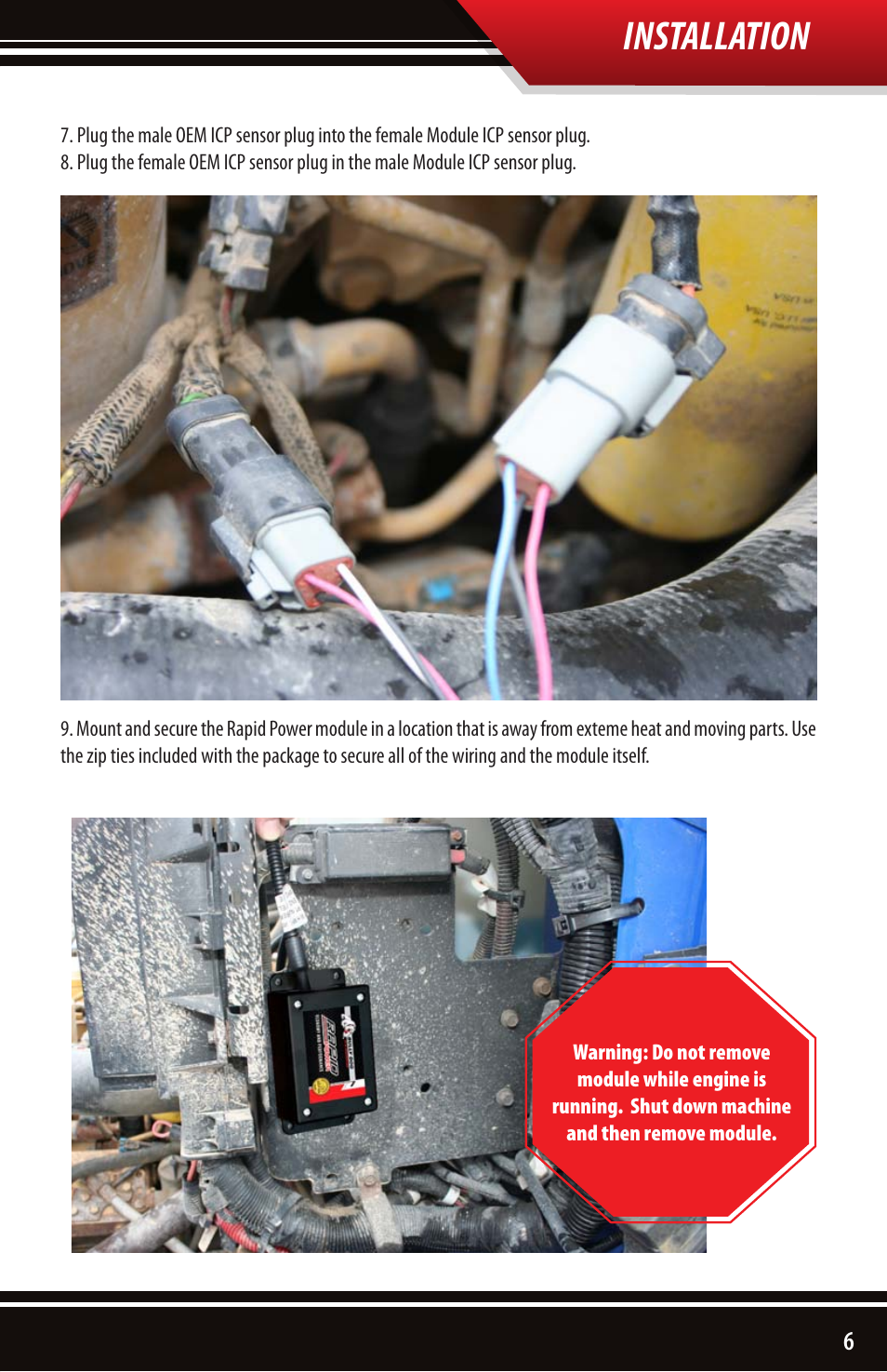 Installation | Bully Dog 40630 CAT 3126, C7 and C9 engines User Manual | Page 7 / 16