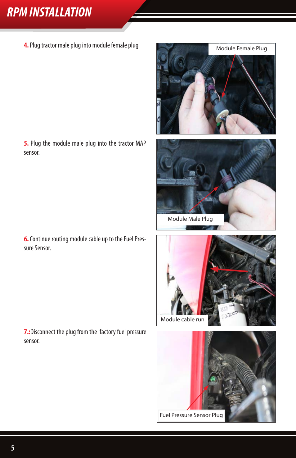 Rpm installation | Bully Dog 40620 Case IH 8.3L CAPS Module User Manual | Page 6 / 12