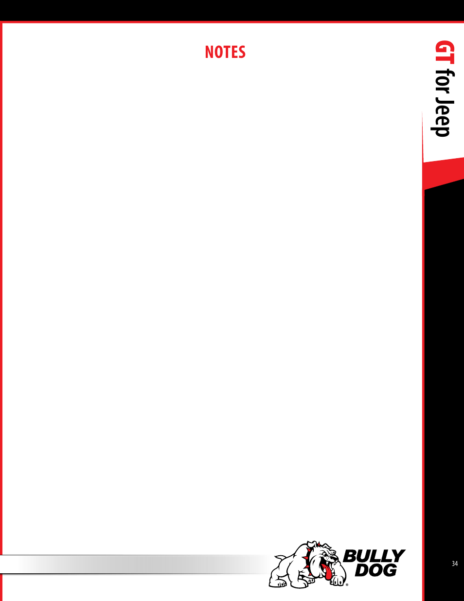 Gt for jeep | Bully Dog 40440 GT for Jeep Manual User Manual | Page 35 / 62