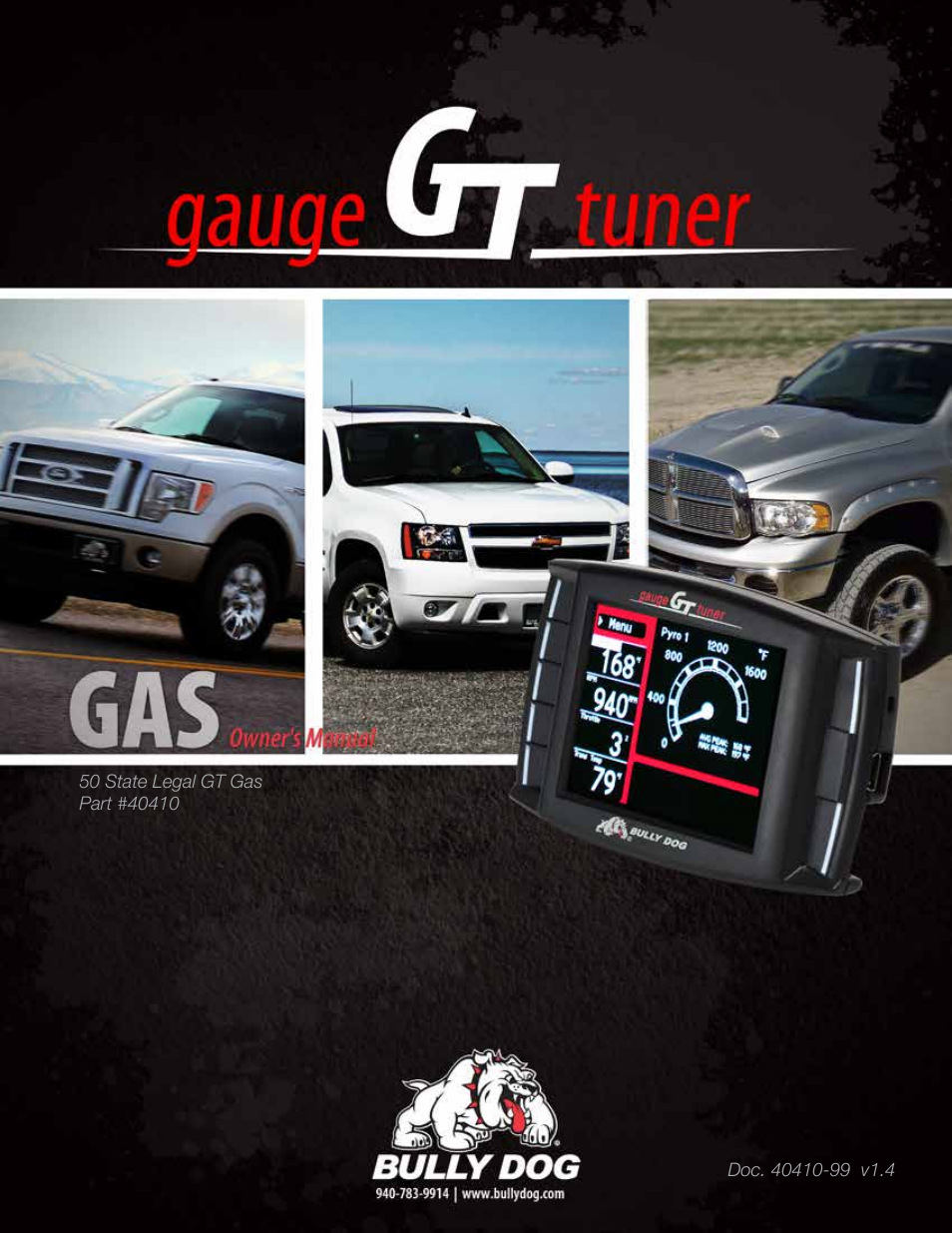 Bully Dog 40410 50 State Legal GT Gas User Manual | 51 pages