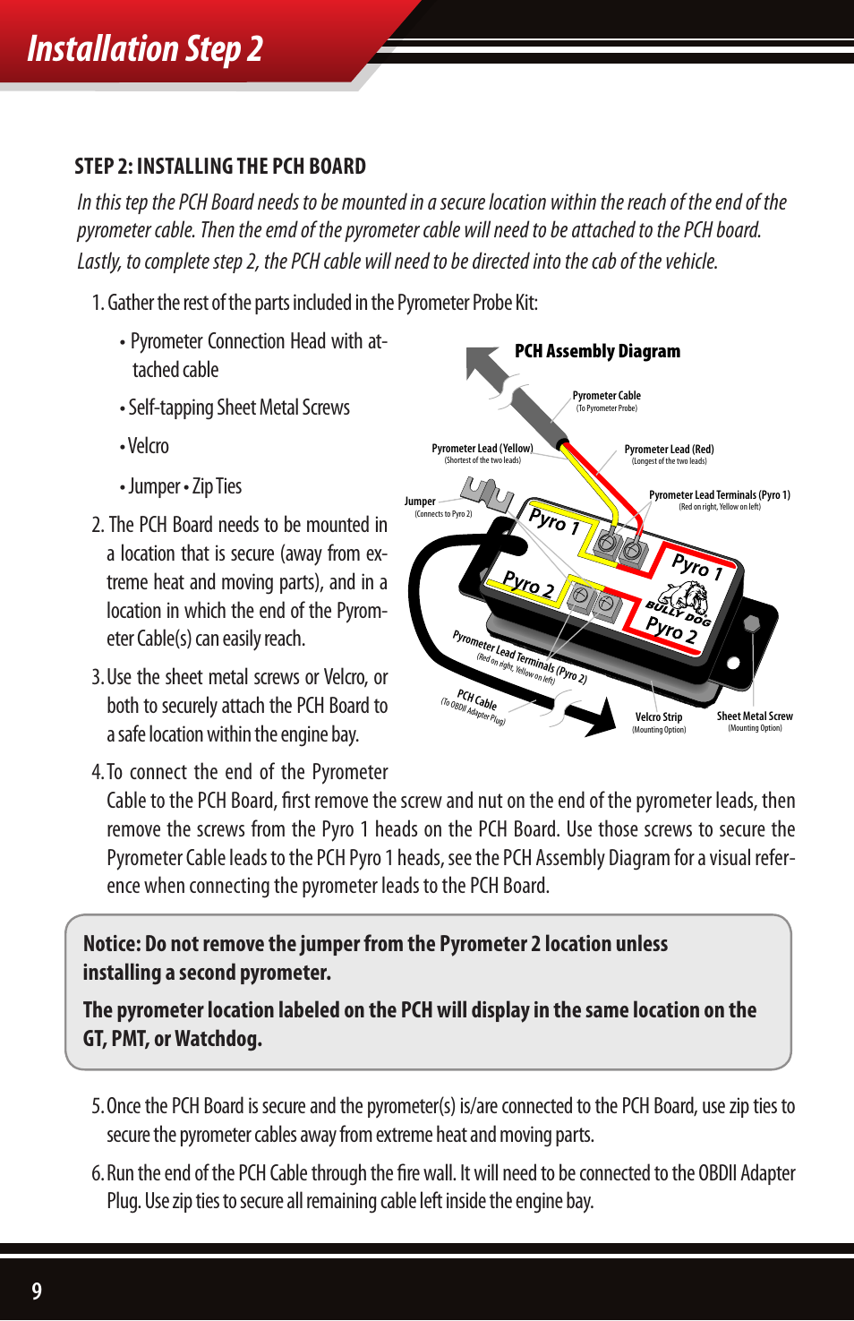 Installation step 2 | Bully Dog 40390 PCH with Pyrometer Lead User Manual | Page 10 / 16