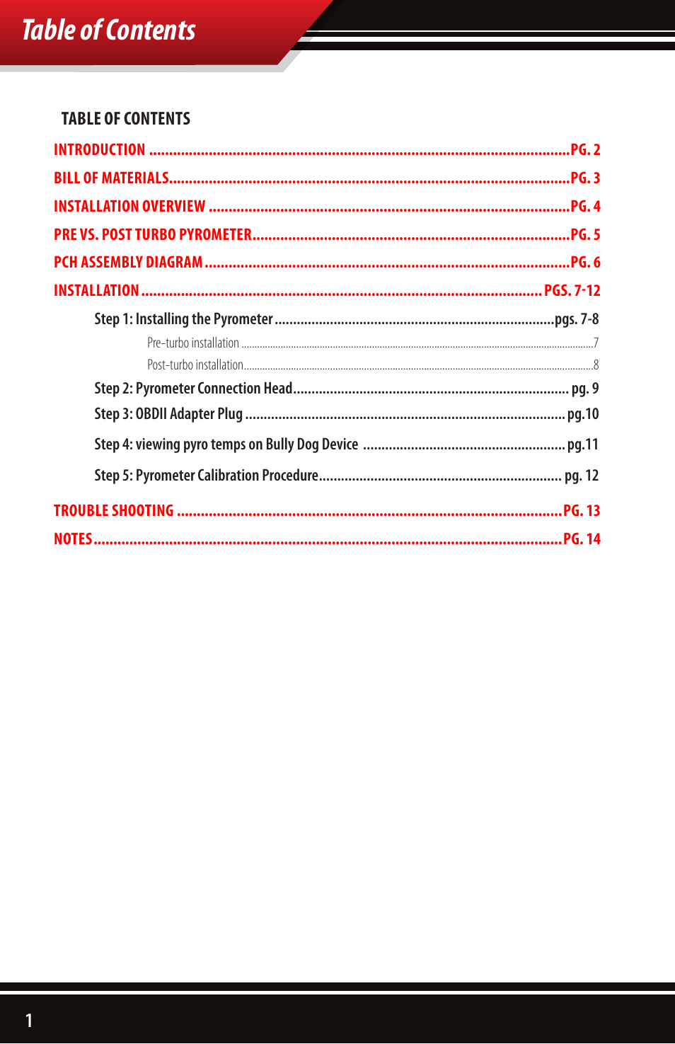 Bully Dog 40390 PCH with Pyrometer Lead User Manual | Page 2 / 16