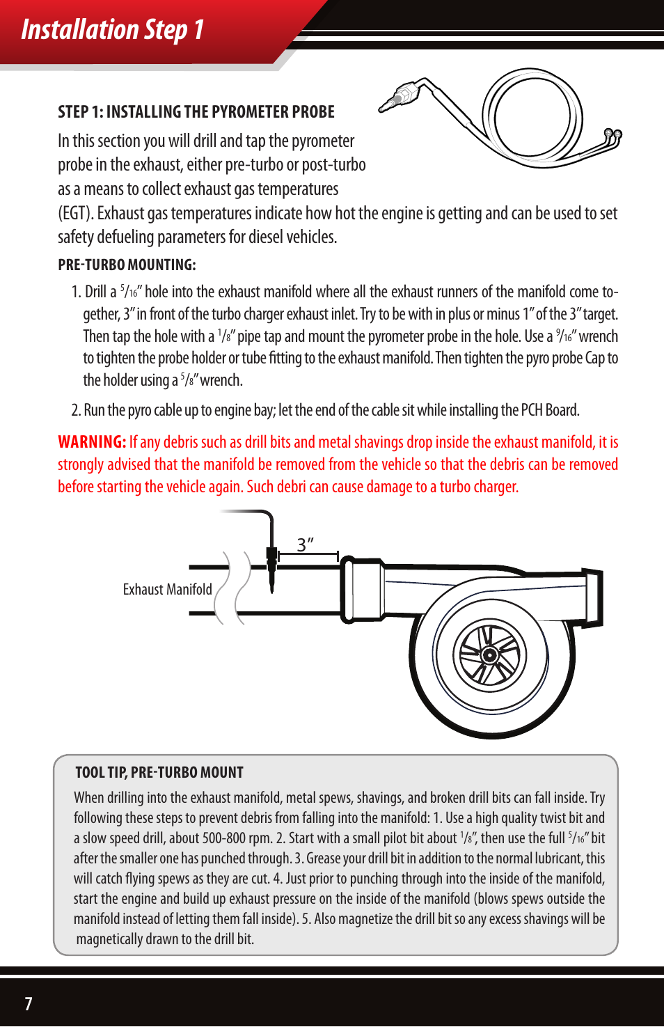 Installation step 1 | Bully Dog 40390 PCH with Pyrometer Lead User Manual | Page 8 / 16