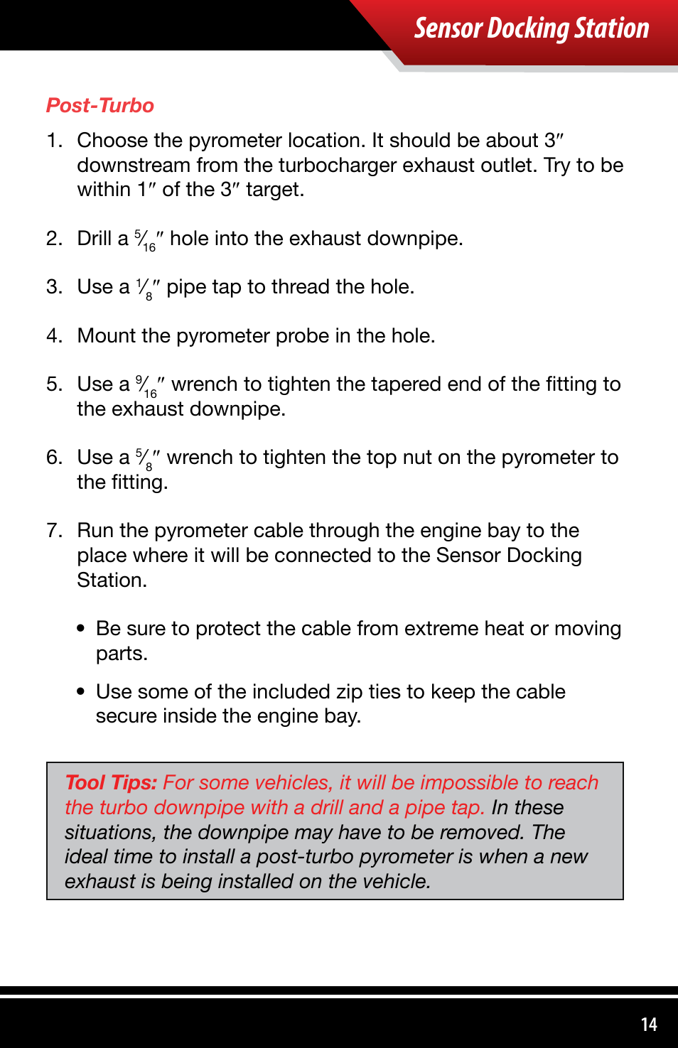 Sensor docking station | Bully Dog 4038x Sensor Docking Station User Manual | Page 15 / 40